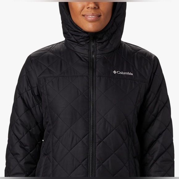 NWT Columbia Women’s Copper Crest Hooded Jacket Black Size XL - Picture 3 of 9